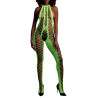 Ouch! Glow Combinaison Filet et Dos nu Vert Fluo